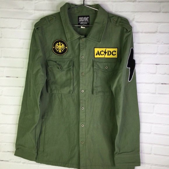 AC/DC Dirty Deeds Done Dirt Cheap Shirt Jacket - Picture 1 of 9